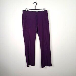 Skechers Barco Womens Scrub Pants Medium Purple Elastic Waist Utility Pockets